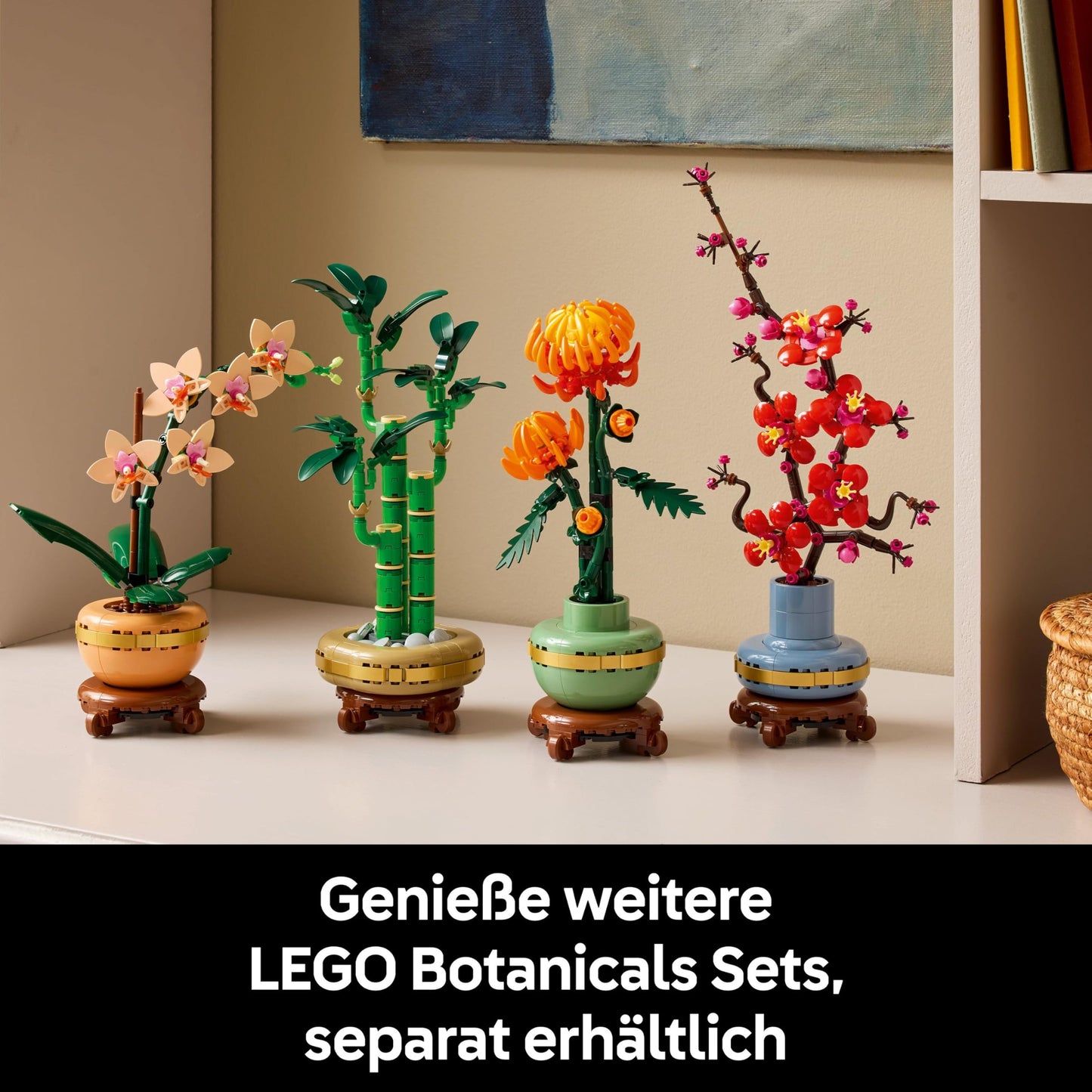 LEGO Botanicals Lucky Bamboo, artificial plant - building set for adults - gift for housewarming parties or graduations for women and men - home decor 10344