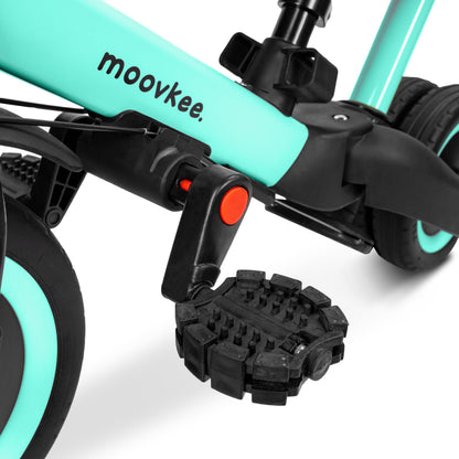 Tricycle from 1 year with push handle 6in1 - Blue balance bike - Tricycle with push handle - Baby bike from 1 year - Kids bike - Balance bikes - Safety balance bike for your child thanks to 3-point harness