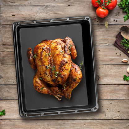 44.5 x 37.5 x 3 cm 2-pack set with 2 enamel-coated baking sheets