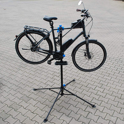 HELLO E-Bike assembly stand, repair stand, stand adjustable in height, foldable, 60 kg.