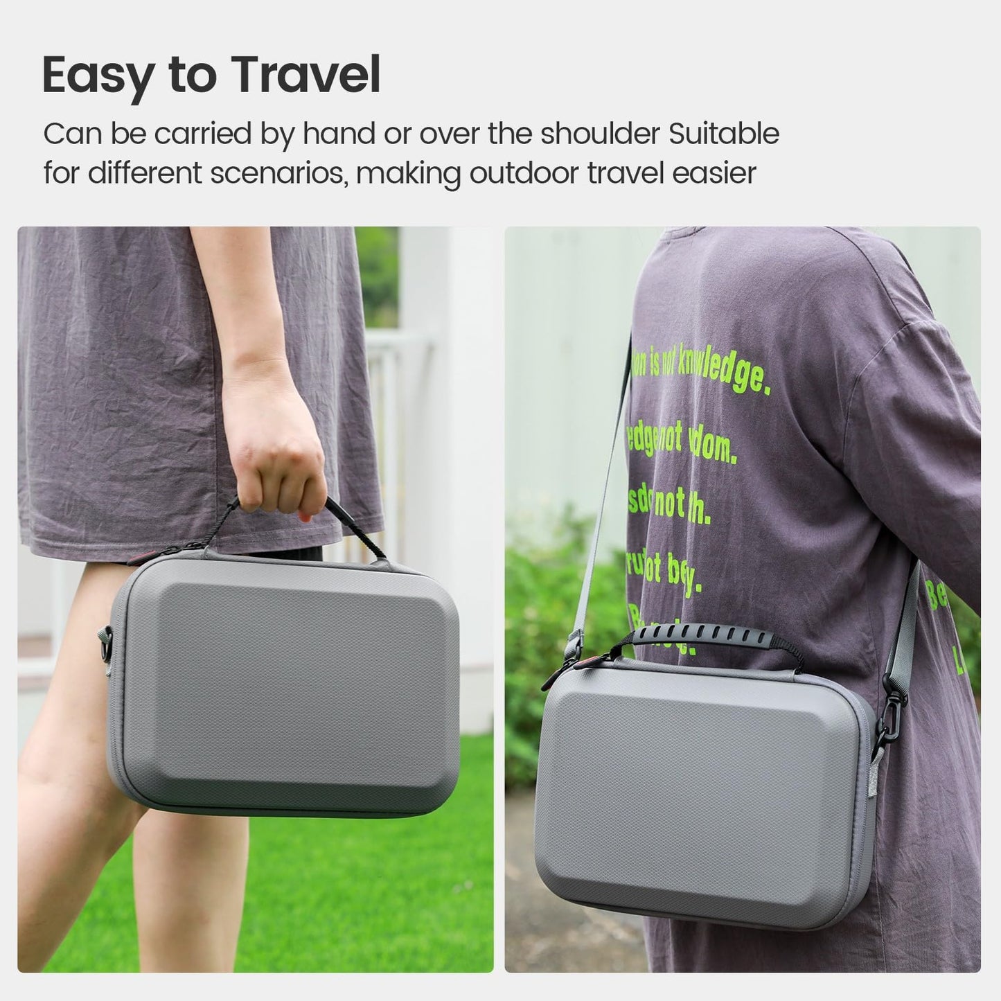 Uvafly Mini 4K Bag, portable storage bag, compact travel bag for DJI Mini 2 SE drone and controller accessories with carrying strap and propeller mounts
