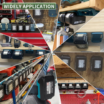 5 Pack of battery-USB adapters compatible with Makita 18V battery, with dual USB and Type-C 5V/2.1A battery holder.