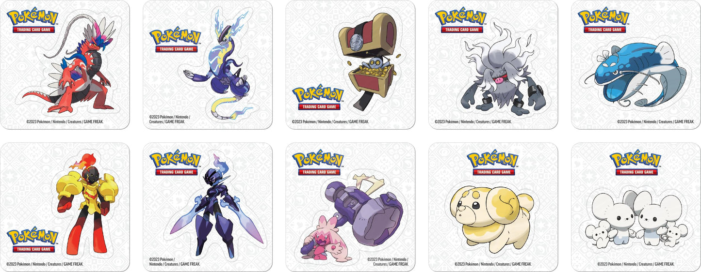 Pokémon Trading Card Game: Tin Box Bundle Poké Ball – Lure Ball, Great Ball & Ultra Ball & Trading Card Game: Top Trainer Box Crimson & Purple