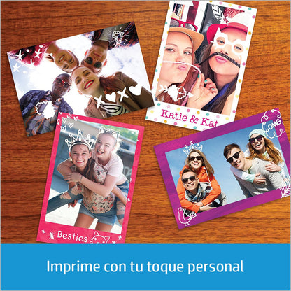 HP Sprocket Mobile Photo Printer (No Ink Printing, Bluetooth, 2 x 3 inch Prints) White