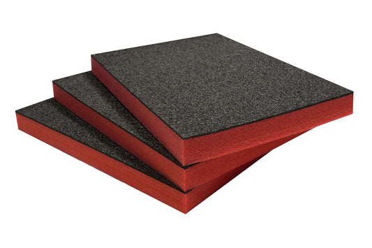 Shadow Foam Multi-Packs - Pack of 3: 600mm x 420mm x 50mm | Cut and Peel Foam for tool boxes, tool chests, flight cases & tool storage | Lean, 5S, Kaizen & storage boxes