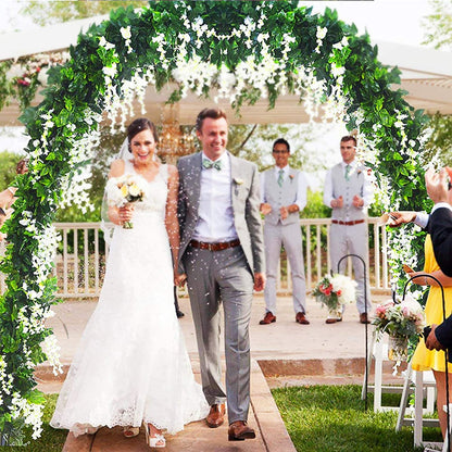 Forever Speed rose arch trellis garden rose support made of powder-coated steel, garden decoration and embellishment climber weatherproof black (2 pieces)