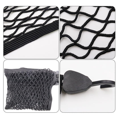 OMJMYY Trunk Net Luggage Net 80x100cm Extends to 210x140cm Trunk Storage Net for Car Roof with 4 ABS Hooks for Most Cars