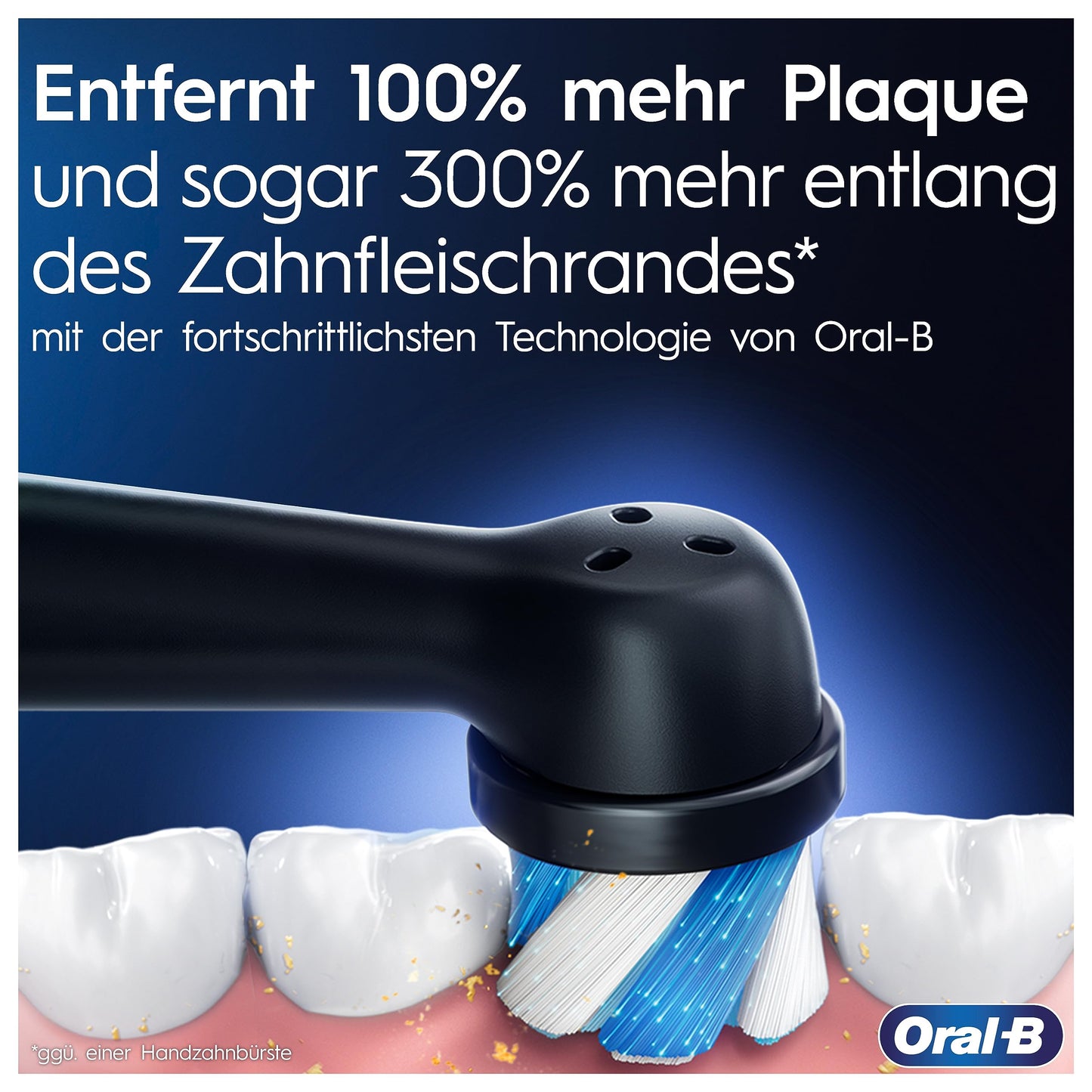 Oral-B iO Series 9 Electric Toothbrush, with 7 cleaning modes, tooth care, charging travel case & beauty pouch, Special Edition in black onyx.