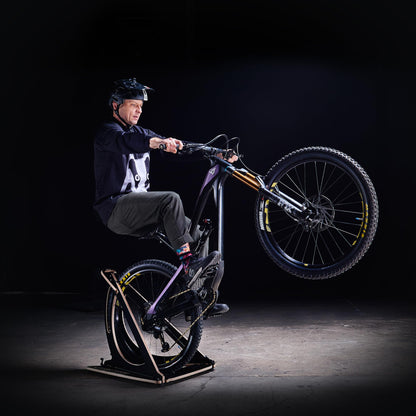 MTB Hopper Manual Balance Machine for mountain bikes - Manual balance trainer with rear wheel cradle - Indoor bike stand