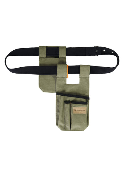 GARDENA Unisex garden belt for garden tools. Unisex tool belt for women & men. Garden bag made of recycled polyester. Adjustable size & water-resistant. For garden tools & phone.