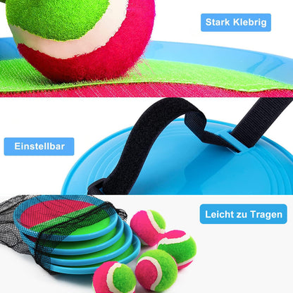 Weokeey Velcro ball game beach toy pool toy water toy kids outdoor games garden games travel games velcro ball throwing game children's toy gift 3 4 5 6 7 8 years old boy girl