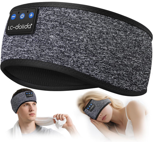 LC-dolida Sleep Headphone Bluetooth Headband Headphones for Sleeping, Sports Headphones Sleep Headphones Music Headband for Sports, Jogging, Yoga, Travel, Gaming