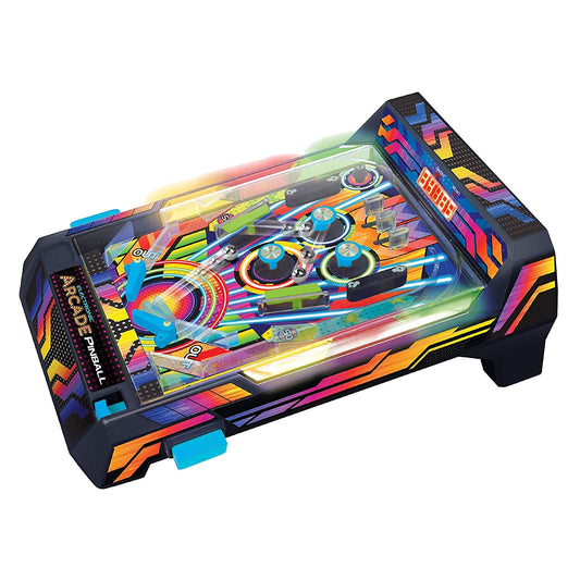 Merchant Ambassador Electronic Arcade Pinball - LED lights & sound effects for exciting high scores at home - Toy for kids aged 6 and up.