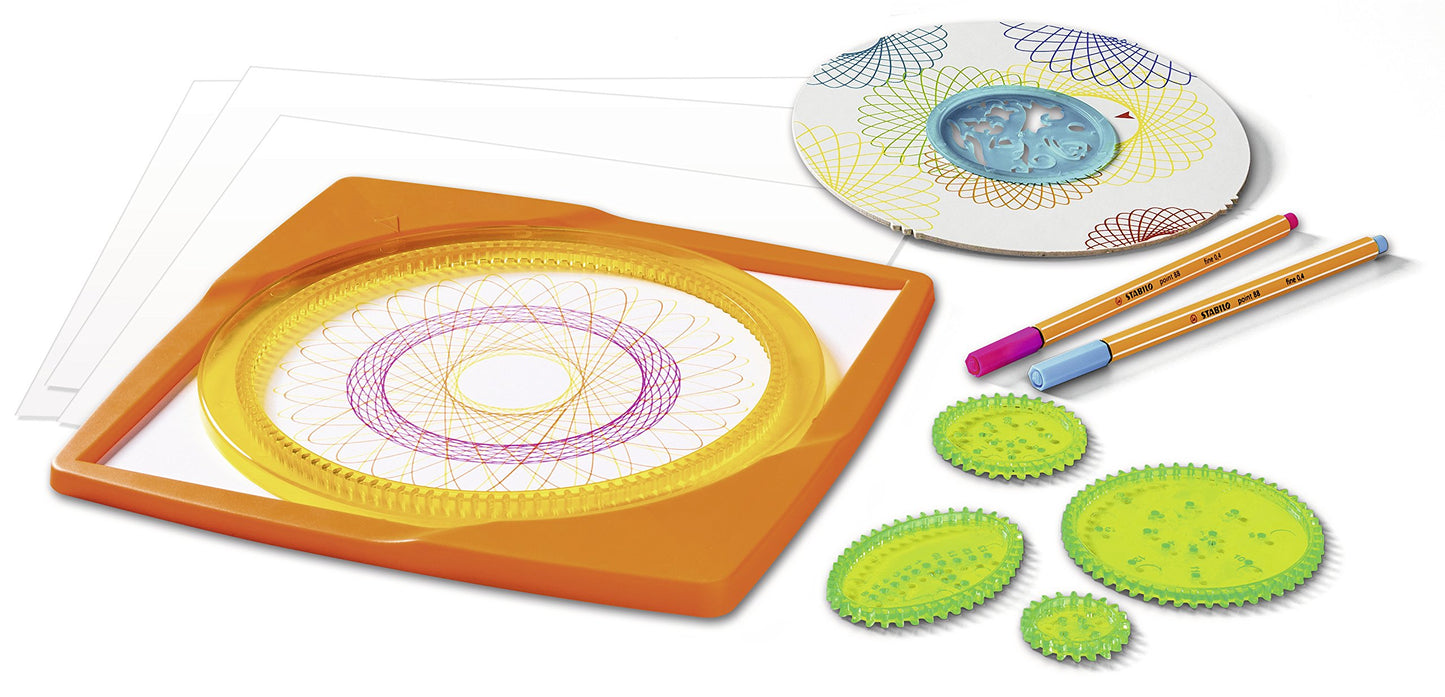 Ravensburger Spiral Designer, Drawing Learning for Kids aged 6 and up, Creative Drawing Set for colorful spiral pictures and mandalas & 29709 - Spiral Pictures on the go