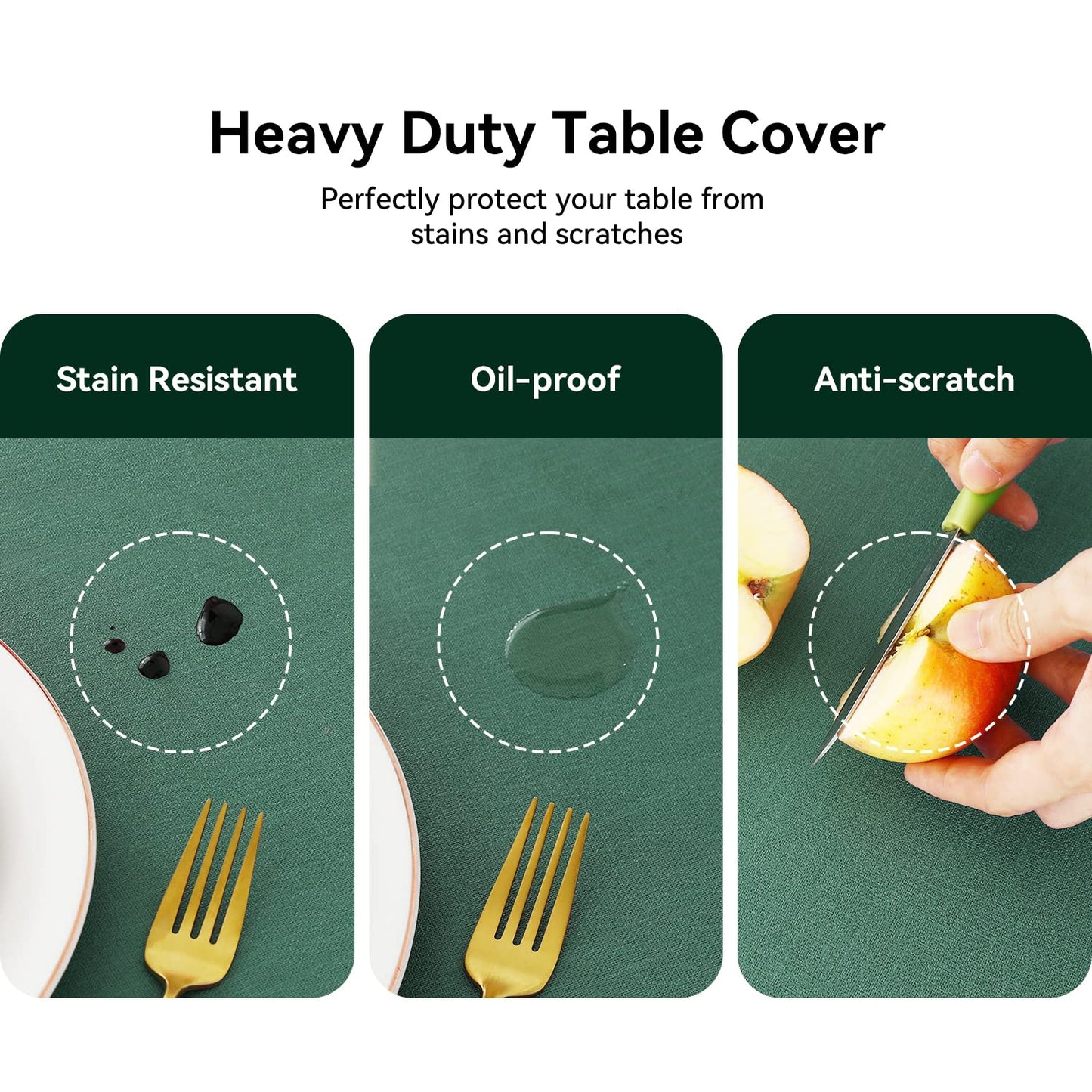Novelty style tablecloth tablecloth Christmas 240x140 green Tablecloths PVC Waterproof and Weatherproof plastic tablecloth for wedding, birthday, party, hotel, bar, dining table, garden table, Christmas
