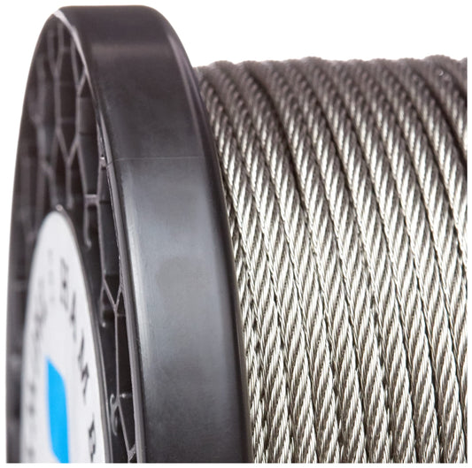 20 meters - 3mm stainless steel wire rope 7x7 V4A stainless steel wire rope railing rope.
