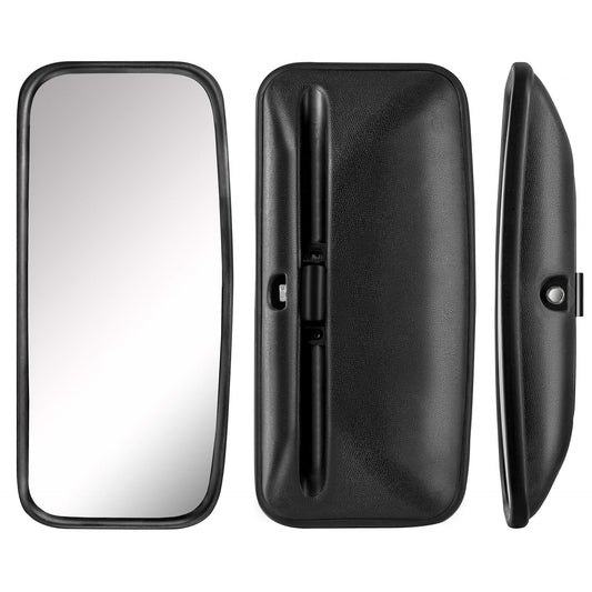 2x universal 42 x 20 cm size truck, van, or bus mirrors with flexible mounting set.