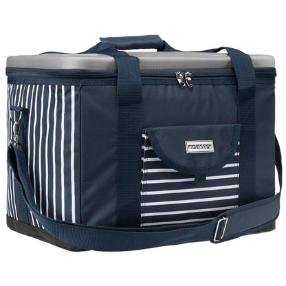 Anndora cooler bag XL navy blue white 40 liters - cooling box insulated bag picnic bag