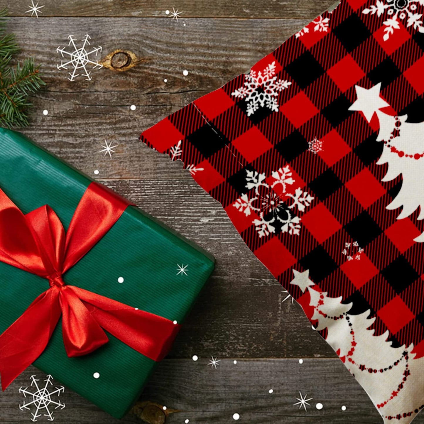 4 pieces of pillowcase 45x45, cotton linen pillow case sofa pillow cover outdoor garden decoration