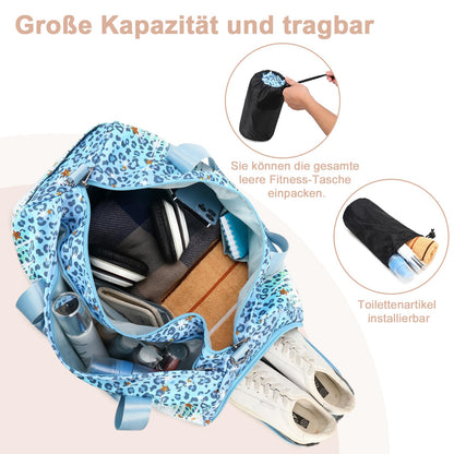 Kids sports bag with shoe compartment and wet pocket. Perfect for swimming, teens, and fitness activities. Ideal for outdoor sports.