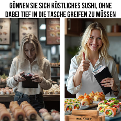 iSottcom Buchenholz Sushi Maker - Make your own Japanese sushi rolls easily - Maki set including recipe app, gift box, and instructions - Perfect sushi gift for beginners & pros.