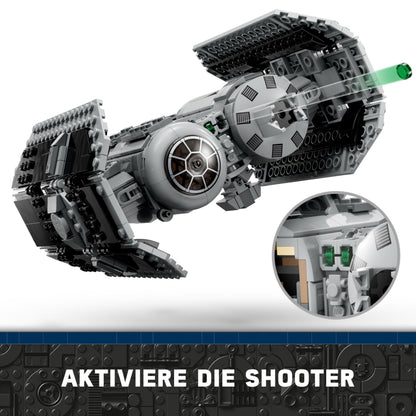 LEGO 75347 Star Wars TIE Bomber Toy with Darth Vader Minifigure with Lightsaber and Gonk Droid, Starfighter Model - Gift for Boys and Girls Ages 9+