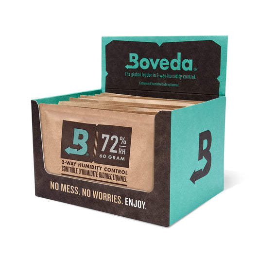 Boveda for Cigars/Tobacco | 2-way humidity control at 72% relative humidity | Size 60 for use with 25 cigars in a humidor | patented technology for cigar humidors | sales carton of 12 pieces