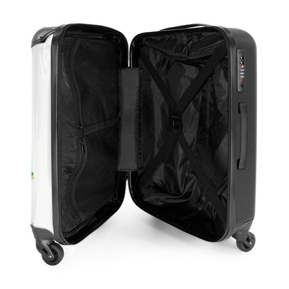 NoBoringSuitcases.com® Kids' travel suitcase Cabin Bag Large suitcase with wheels Gifts - Turtle - Watercolors - Animals - Kids' luggage suitcase medium-sized, 67x43x25cm.