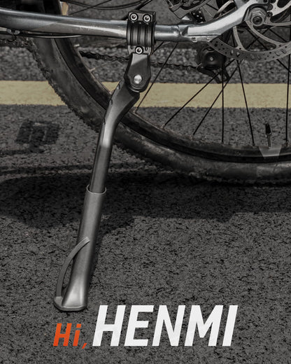 HENMI Bike Stand 24-29 Inch Pro+, Height Adjustable Rear Bike Stand for E-Bike, Mountain Bike, Trekking Bike, City Bike, Road Bike
