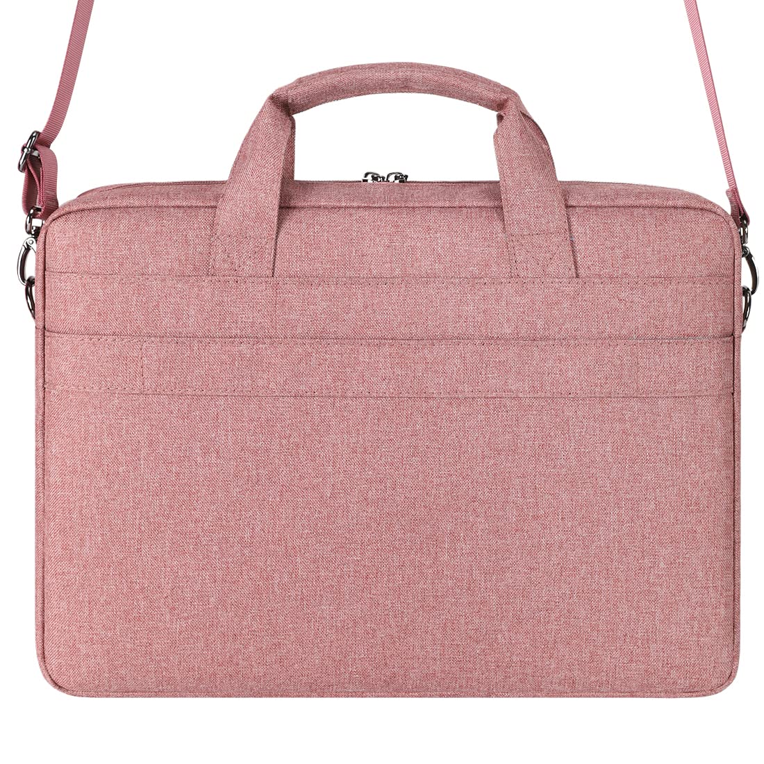 DOMISO 17 inch Laptop Bag Briefcase Shoulder Bag Business Waterproof Notebook Bag for 17-17.3" Notebook/Dell Inspiron/Lenovo IdeaPad/HP Envy/MSI GS73VR Stealth Pro/ASUS ROG, Pink