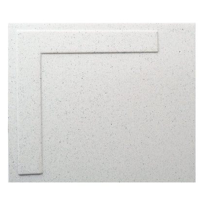 Planter pot CUBO 60 plastic flower pot, 60x60x60 cm (L/W/H), Color: terrazzo matte