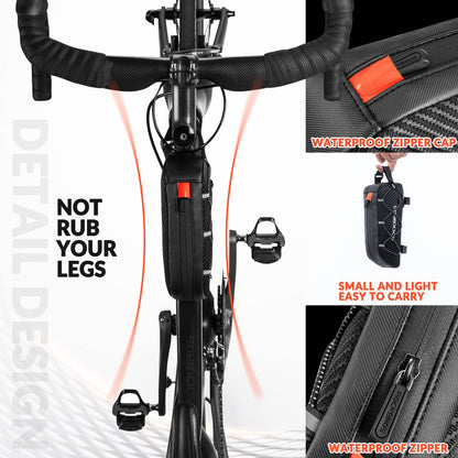 ROCKBROS frame bag bicycle bag for bike frame top tube bag approx.1L 22 * 10 * 5.5cm