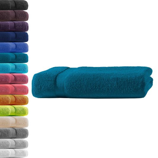 1x Bath towel | Petrol | 100% cotton terry | Oeko-TEX® Standard 100 | Premium quality 500 g/m²