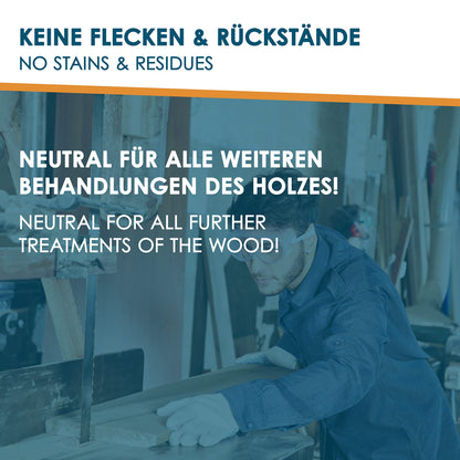 INOX® - High-yield wood lubricant 4 x 5L | Wood lubricant for planer, milling machine & table saw | Lubricant for woodworking | silicone-free wood lubricant