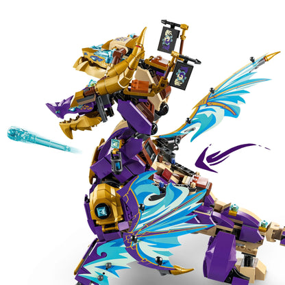 LEGO NINJAGO Lightning Dragon - Toy with 8 minifigures and a Spinjitzu spinner - Interactive ninja building toy for boys & girls ages 9+ - Gift idea for fans 71836