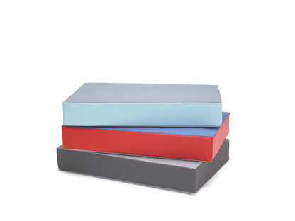 Trampoline jumping mat / jumping pad for kids indoor/outdoor 107x70x17 cm & 97x70x17 cm (gray/gray, 70 cm, 127 cm, 17 cm, 107.00 cm, 70 cm)