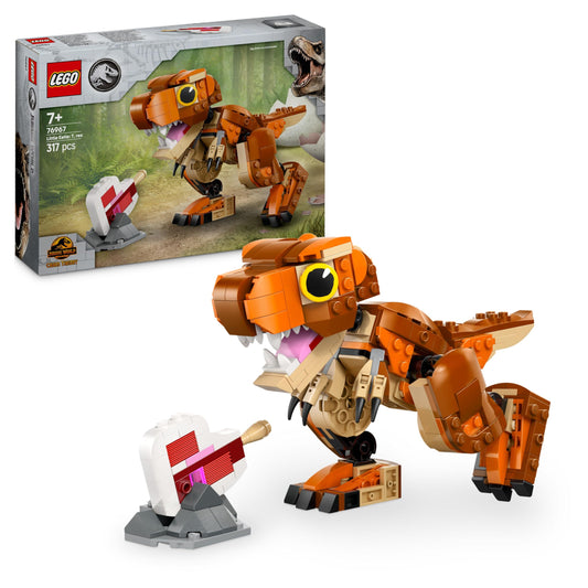 LEGO Jurassic World T.Rex: Dino build toy for boys and girls 7+, set with movable mouth, head, and tail 76967, gift for kids.