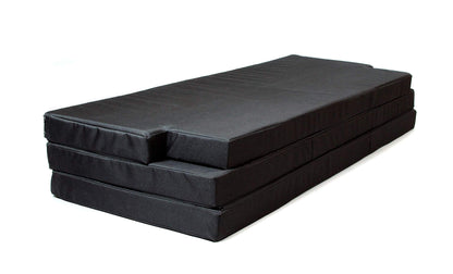 Premium sleeping pad for VW T5/T6 California Beach | Foldable mattress 190x150x6 cm, black | Foldable mattress for bus, camping & multiflexboard