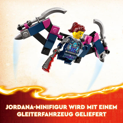 LEGO NINJAGO Kai's Ninja Climbing Mech set, ninja toy with buildable action figure and 4 mini-figures, adventure set for kids, birthday gift for 9-year-old boys and girls 71812.