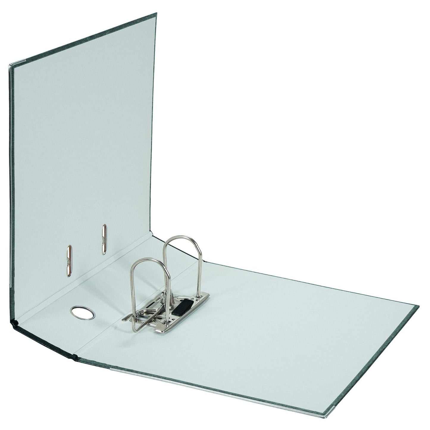 Original DINOR Folder - Cloud Marble - Recycling - Made in Germany. Pack of 10, 8 cm wide, DIN A4, black file folders. Perfect for office use with green and blue labels. eco-friendly choice with Blue Angel certification.