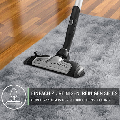 Sour Lemon high-pile carpet gray carpet living room   160x230 Washable non-slip Extra Large Carpets Bedroom Fluffy Modern Rugs Mat Rugs for Bedroom Nursery