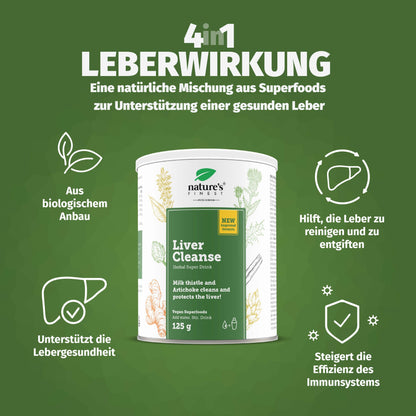 Nature's Finest Liver Cleanse Powder - Liver Complex with Milk Thistle, Artichoke, and Turmeric for Detox - High Potency with 80% Silymarin - No Artificial Additives, Vegan, Tested, 375g