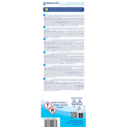 Maxxi Clean | 3x 750 ml Refill Liquid Shaver Head Cleaner for Cleaning Cartridge | Razor Cleaning Liquid compatible with Braun Cleaning Station | Cleaning Spray with Aloe Vera Scent