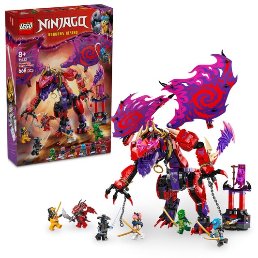 LEGO NINJAGO Stormbringer Dragon - Toy with 6 Ninja Minifigures - Roleplay Building Set for Boys and Girls 8+ - Gifts for Fans of the TV series Rise of the Dragons 71832