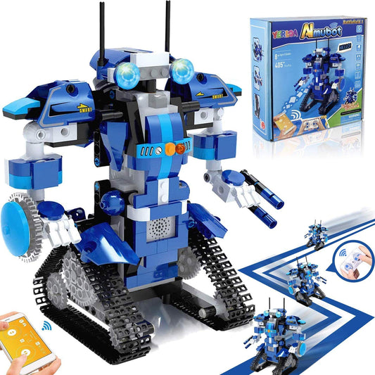 Yerloa Robot Kids Ages 8+, Remote Control Kit Toy, STEM Programmable Building Toy Gift for Boys Girls 6-12 (405 pcs)