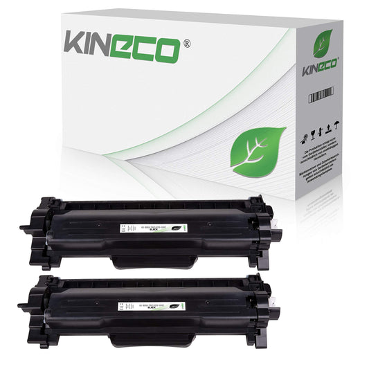 Kineco 2 Toner XXL replaces Brother TN2420 TN2410 Double Pack 2X 6,000 pages for Brother HL-L2350DW HL-L2370DN HL-L2375DW HL-L2310D MFC-L2710DW