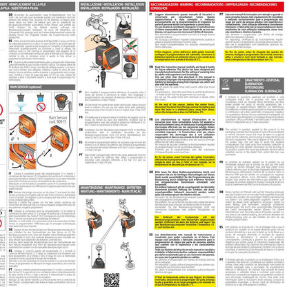 Claber Aquauno Video-2 Plus, Automatic one-way irrigation computer