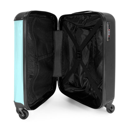 NoBoringSuitcases.com® Kids Suitcase Teenage Girls Gifts Trolley Carry-On Suitcase Luggage Children - Flamingo - Pink - Blue - Kids Suitcase Girls, 55x40x20