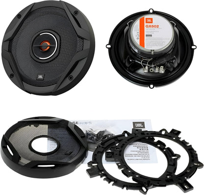 JBL GX602 2-way car speaker set from Harman Kardon - 180 watts car sound system car speakers boxes 16-17 cm (6-1/2 inches)