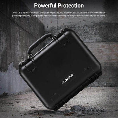 CYNOVA case for DJI AIR 3 Drone, DJI Air3 waterproof hard shell case with secure carrying bag for DJI Air 3 Fly More Combo Drone accessories, compatible with DJI RC 2/RC-N2 remote control.